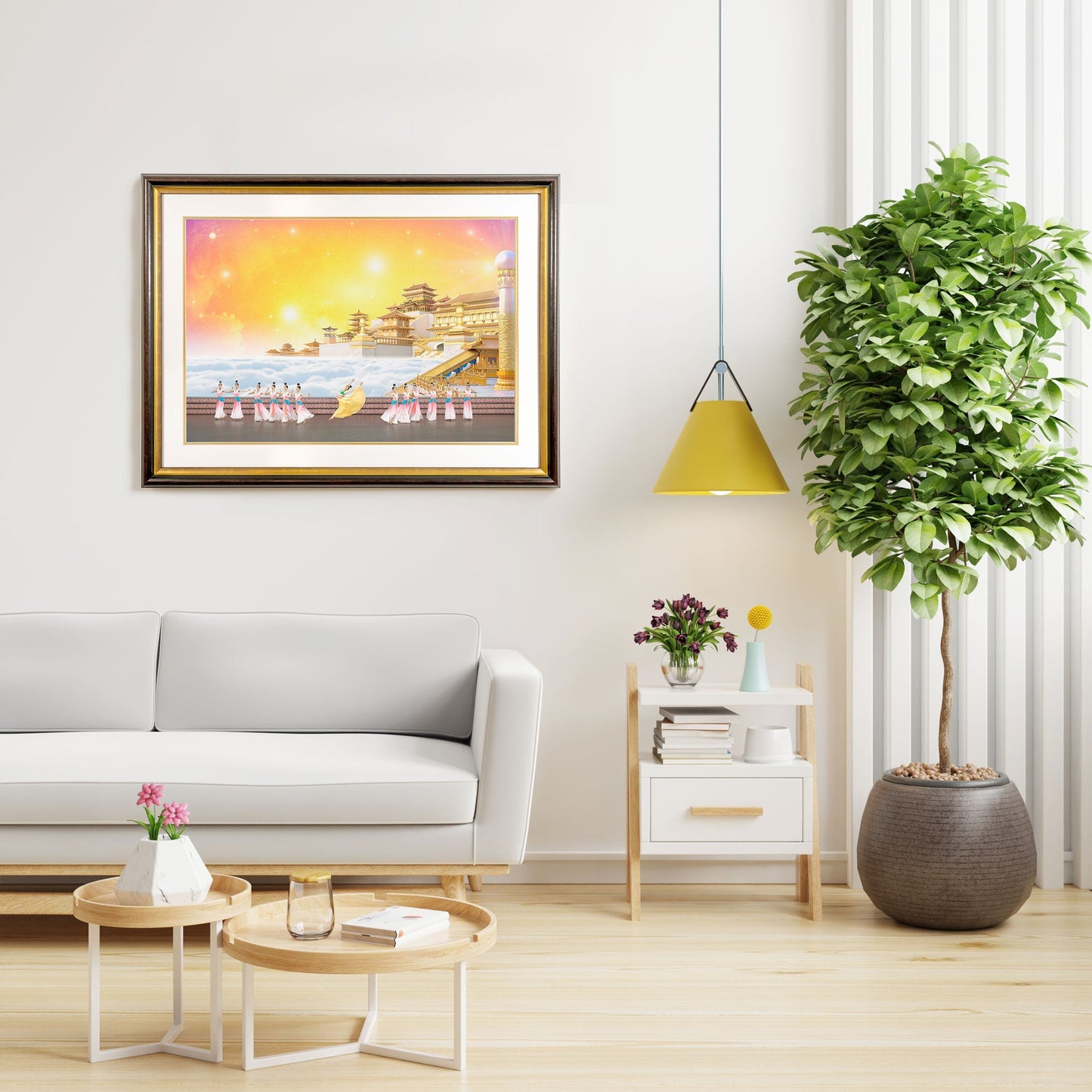 A Heavenly Scene Premium Giclée Print Wood Life Style | Shen Yun Collections