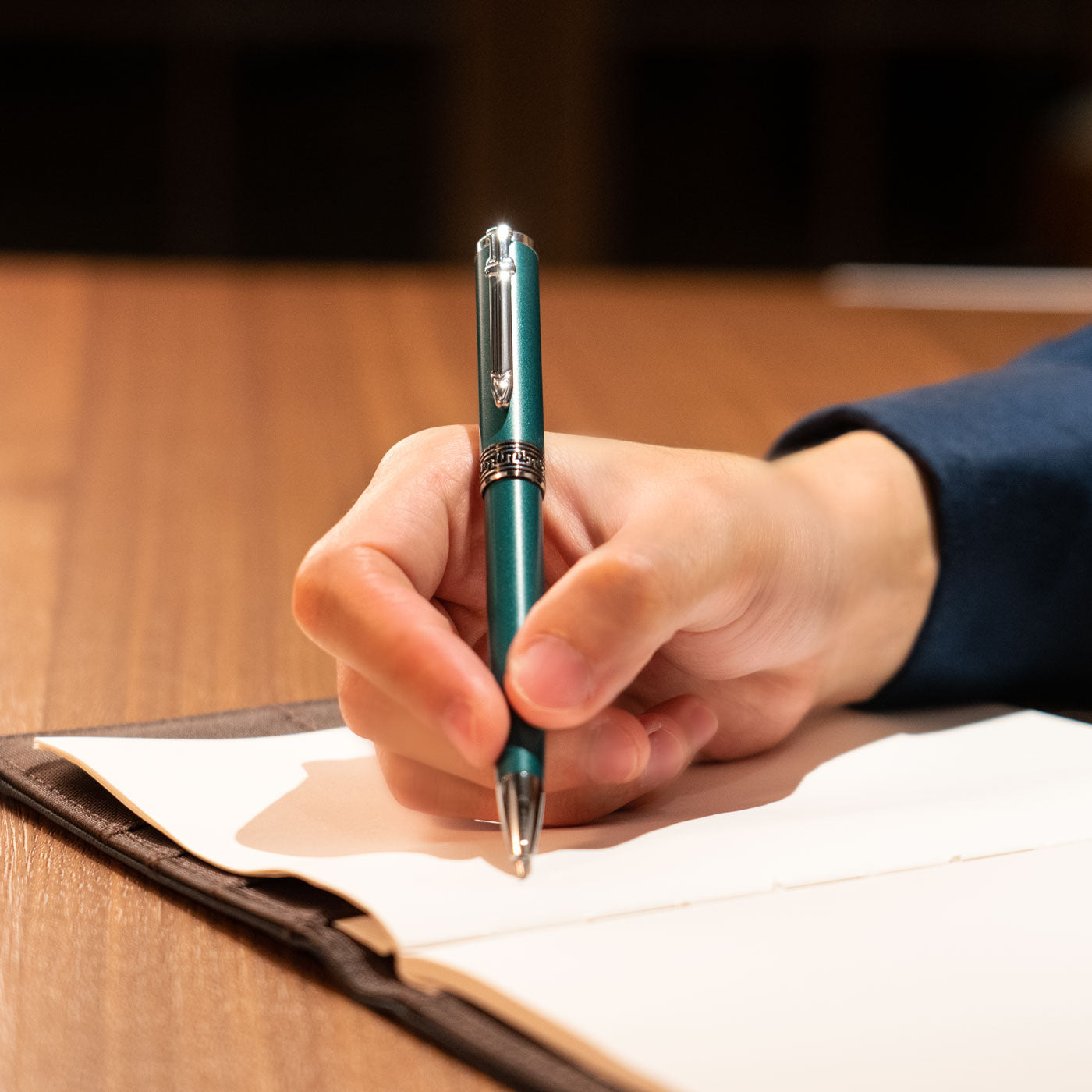 Scholar Pen Green Lifestyle Image | Shen Yun Collections