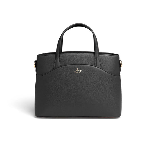 Tang Dynasty Grace Tote Bag - Black - Front View  | Shen Yun Shop