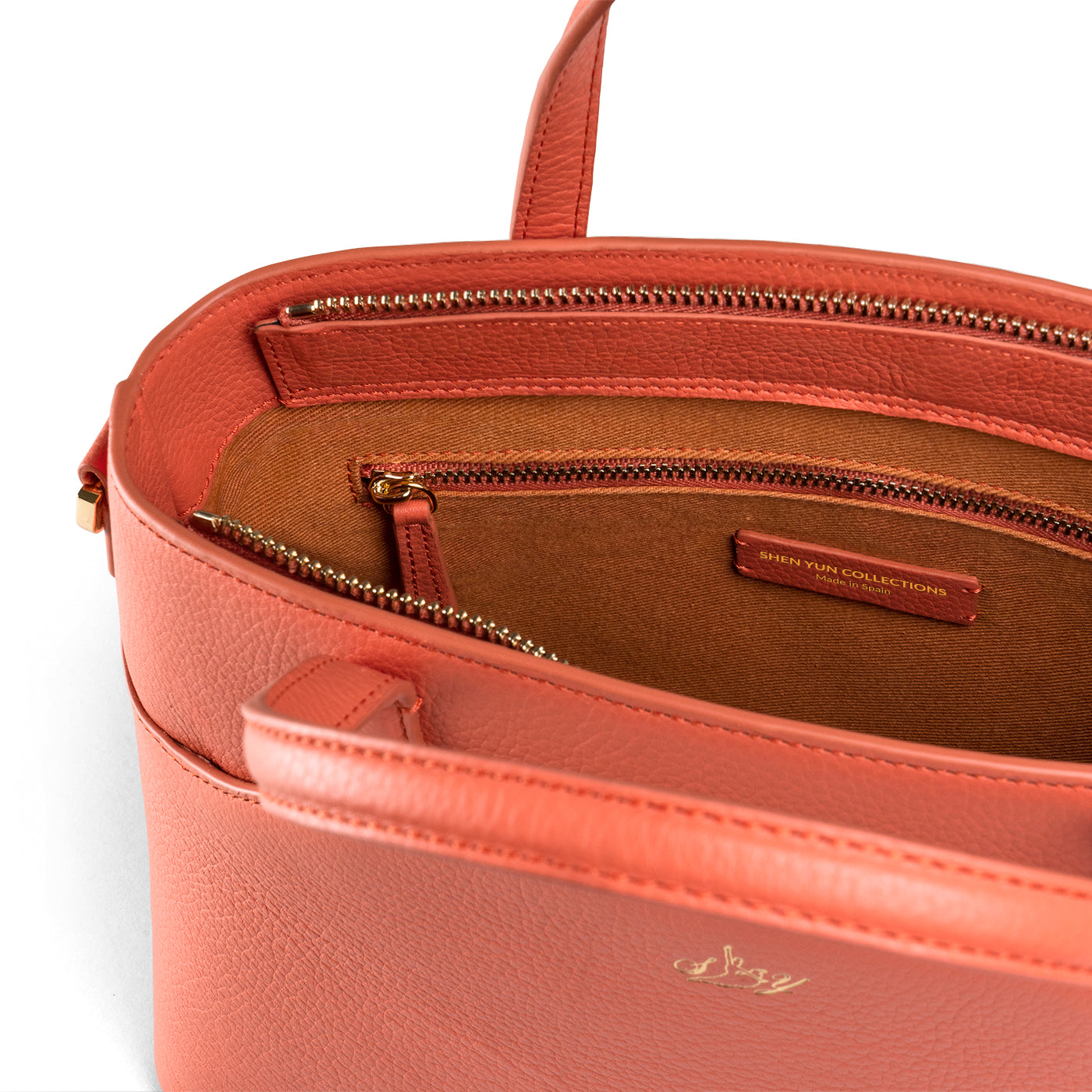 Tang Dynasty Grace Cross - Body - Bag - Canyon Orange zipper | Shen Yun Shop