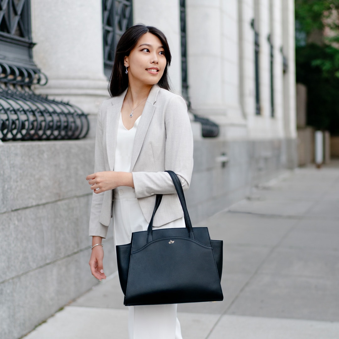 Tang Dynasty Grace Tote Bag - Black - Model | Shen Yun Shop