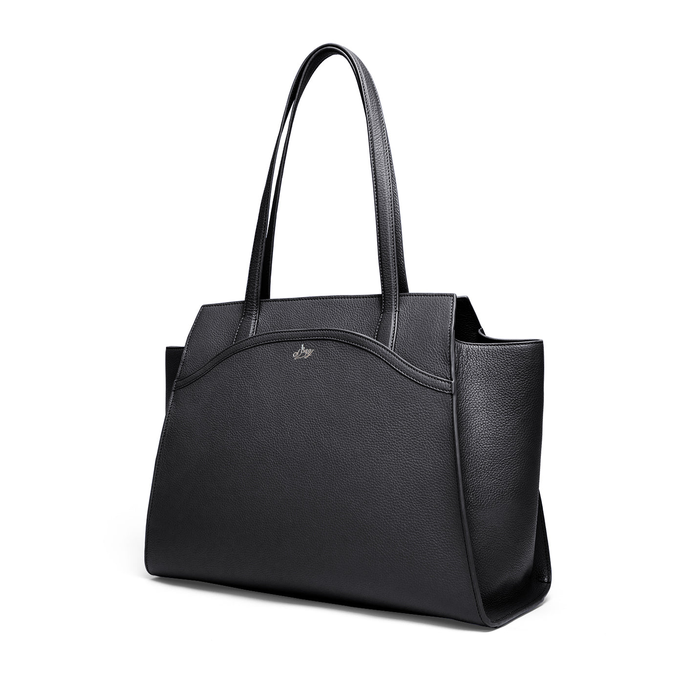 Tang Dynasty Grace Tote Bag - Black - Side View | Shen Yun Shop