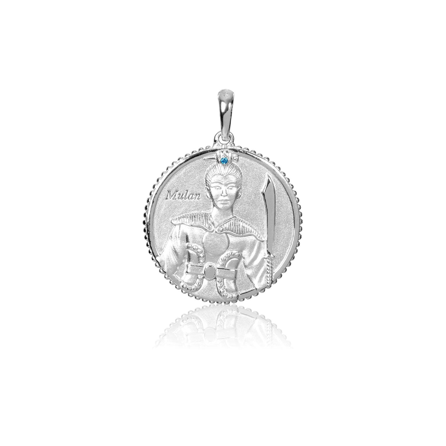 The Legendary Mulan Charm Silver 16mm